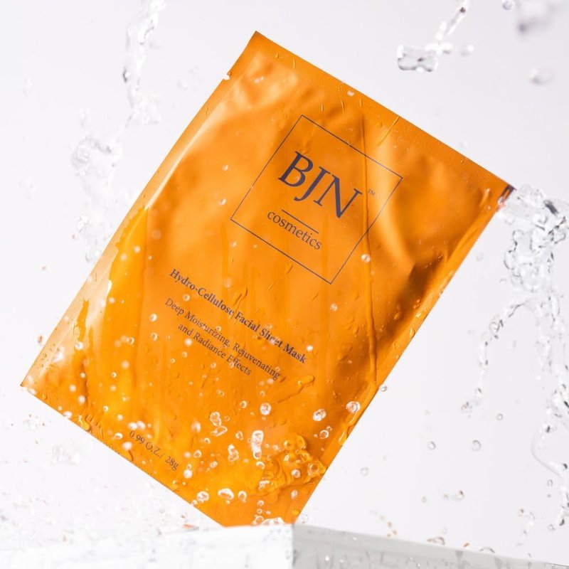 Hydro Cellulose Facial Sheet Masks - 5 Pack of Natural Ingredients for Deep Hydration & Radiance