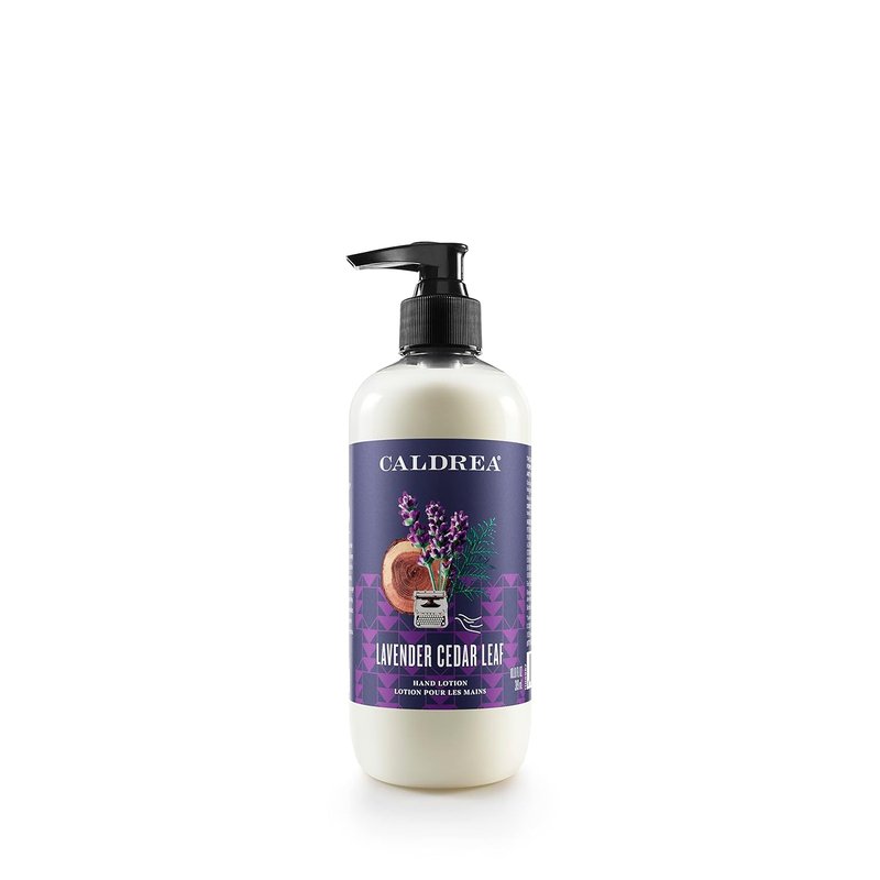 Caldrea Hand Lotion - Moisturizing Shea Butter & Aloe Vera Formula | Lavender Cedar Leaf Scent, 10.8 oz