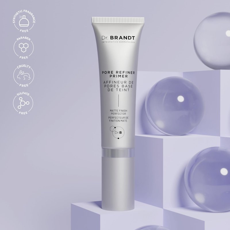 Dr. Brandt Pores No More, Pore Refiner Primer - Instantly Minimizes the Appearance of Pores, Absorbs Oil & Mattifies Shine - 0.5 fl oz
