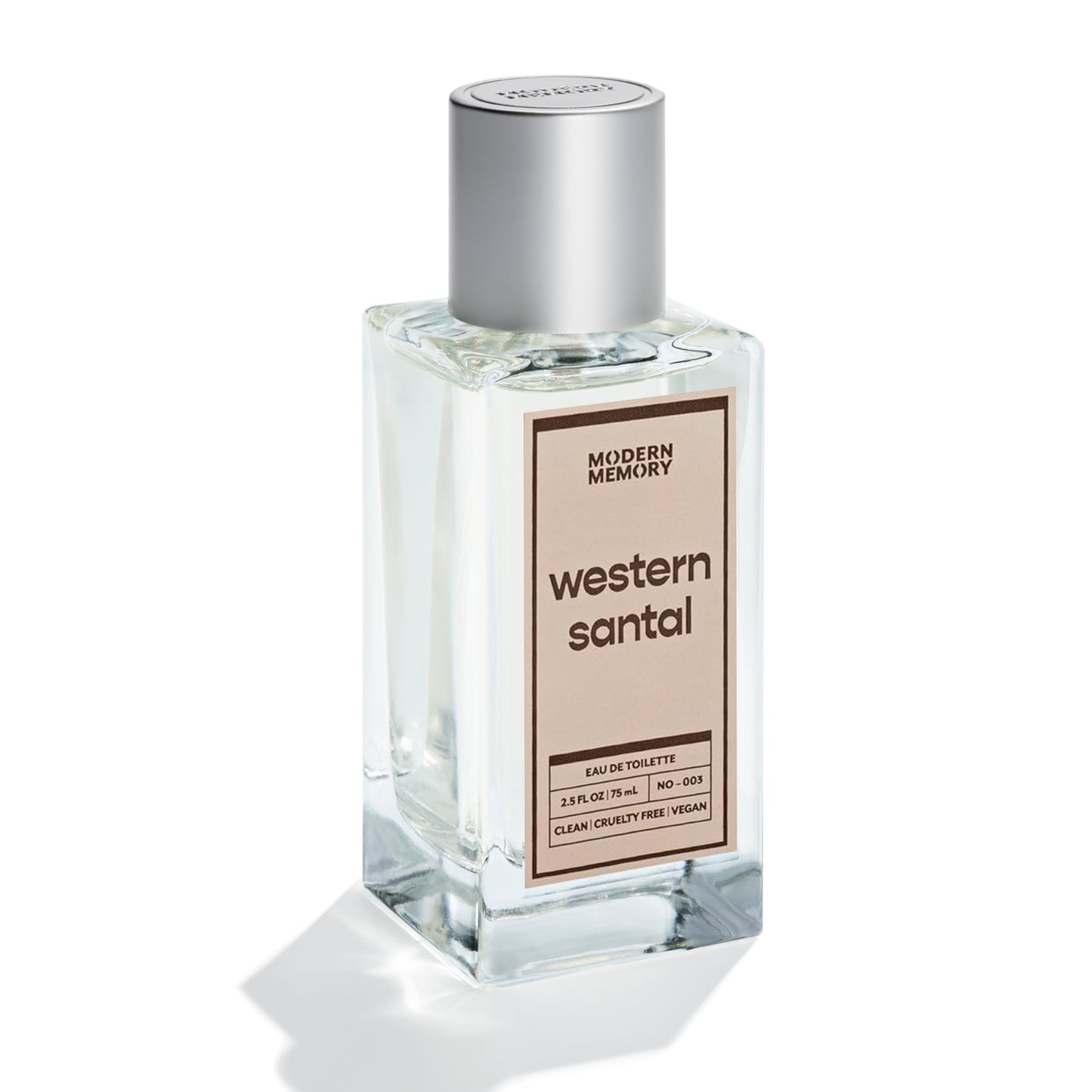 Modern Memory Western Santal Eau de Toilette for Men, 2.5 fl oz - Notes of Spicy Cardamom, Wild Musk & Rich Sandalwood