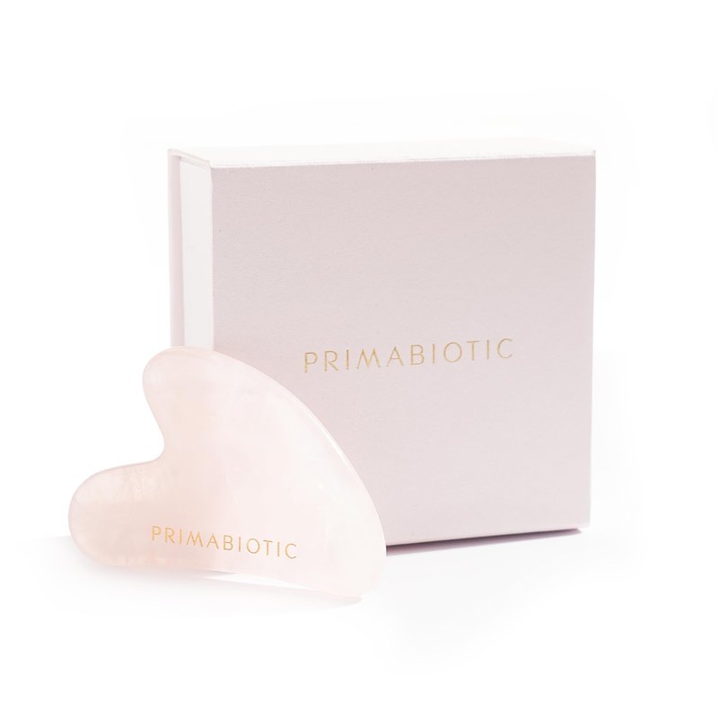 PRIMABIOTIC Gua Sha Stone – Facial Massage Tool for Wrinkles – Rose Quartz Guasha – Skin Care – Beauty Products – Massage Tool for Skin Care – Anti-Aging