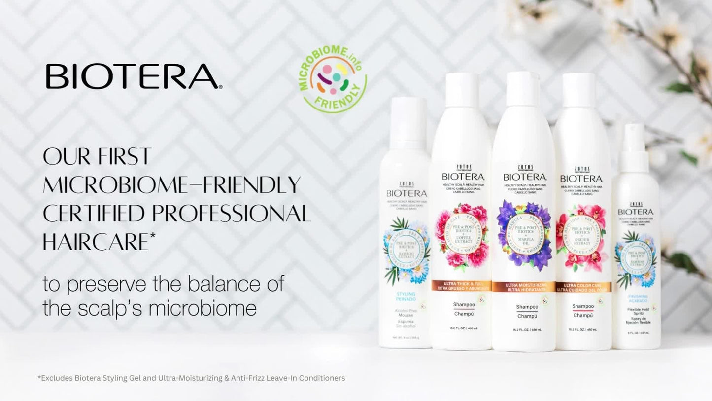 Biotera Moisturizing Shampoo | Hydrates & Moisturizes Dry, Medium, Fine Hair | Microbiome Friendly | Vegan & Animal Test Free | Paraben Free | Color-Safe | 32 Fl Oz
