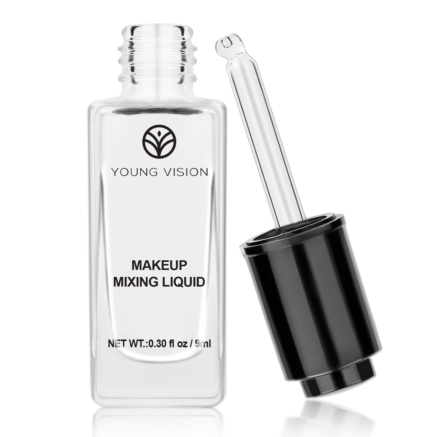 YOUNG VISION Makeup Mixing Liquid, Eyeshadow/Foundation Mixing Medium Makeup, Eyeliner Sealer, Pigment Enhancer, Durability Waterproof Transparent Make up Fixer Liquid Drops, 9ml/0.3 fl oz