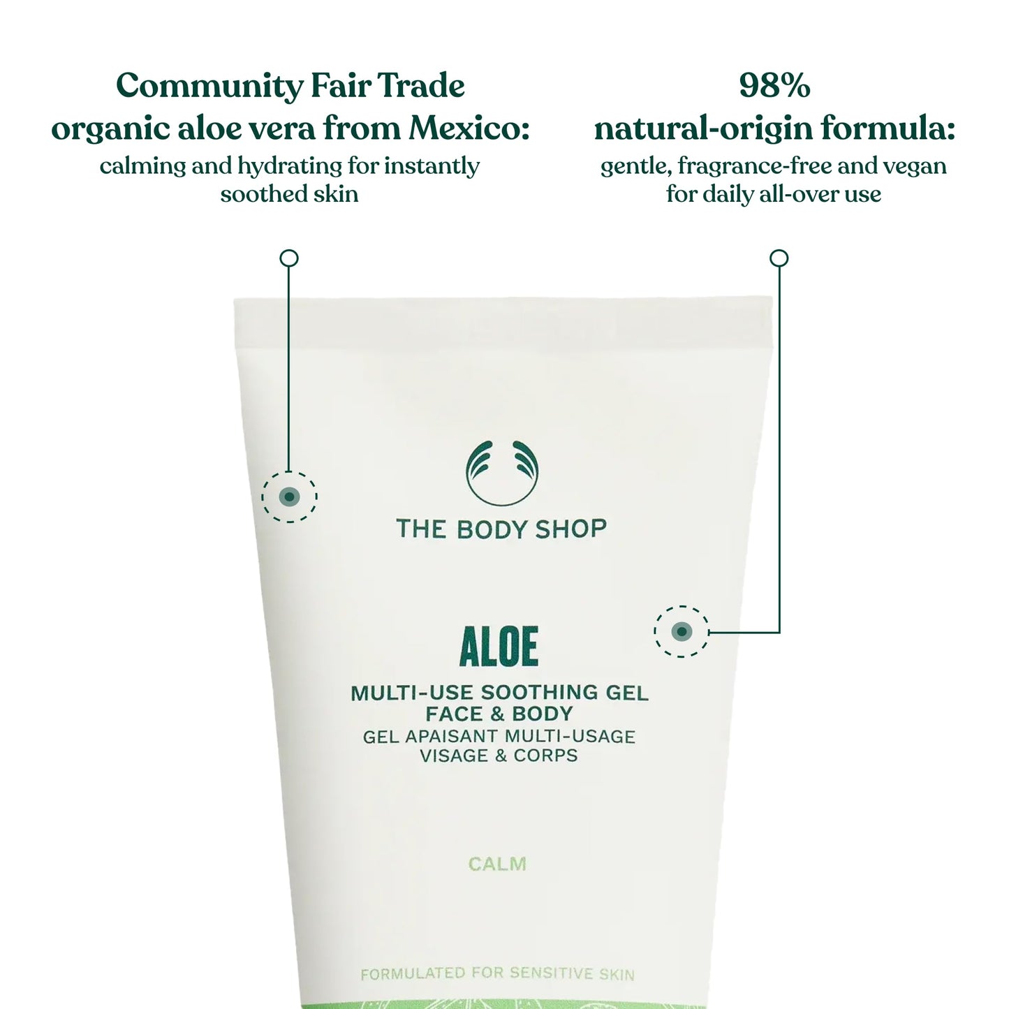 The Body Shop Aloe Multi-Use Soothing Gel, 6.76 Fl Oz