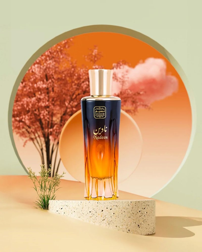 Nadeen Aqua Alcohol-Free Water Perfume - Unisex Eau De Parfum with Enchanting Rose, Jasmine & Agarwood | 80ml