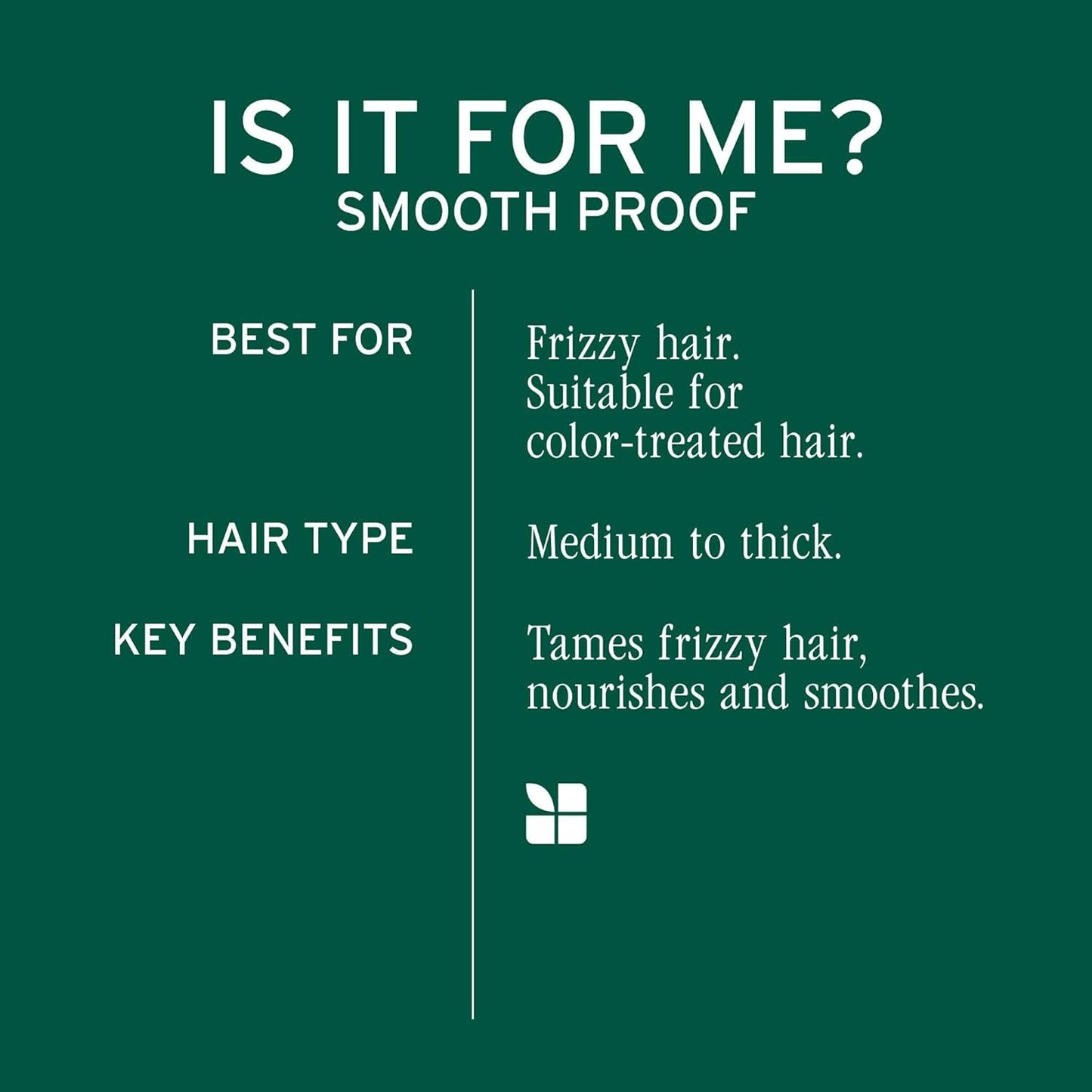 Biolage Smooth Proof Shampoo - Gently Cleanses and Adds Shine,Nourishes,Moisturizes & Tames Frizz,For All Frizzy Hair Types,With Camellia Oil & Glycerin,Vegan-& Paraben-Free,33.8 Fl Oz,(Pack of 2)