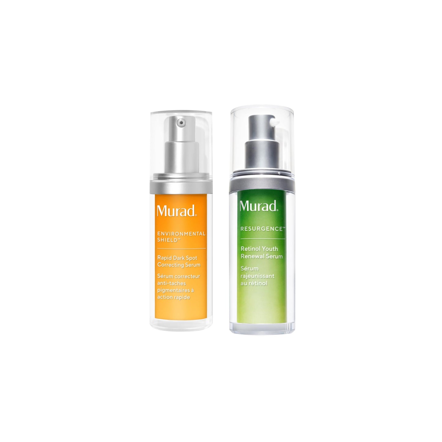Murad Radiance & Renewal Duo: Dark Spot Correcting Serum + Retinol Youth Renewal Serum for Brighter, Smoother, Firmer Skin, Backed by Science