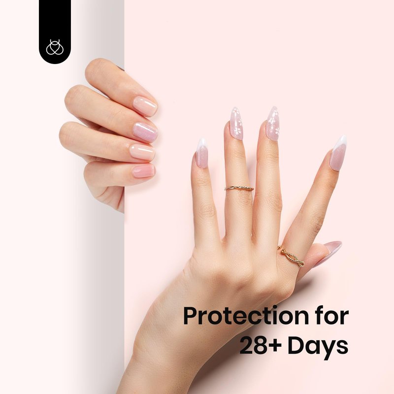 Beetles 12 Color Rubber Base Gel Polish, Nude Gel Nail Polish 5 in 1 Nude Porcelain Milky White Strengthener Soak Off U V Nail Art Design DIY at Home Gifts for Women