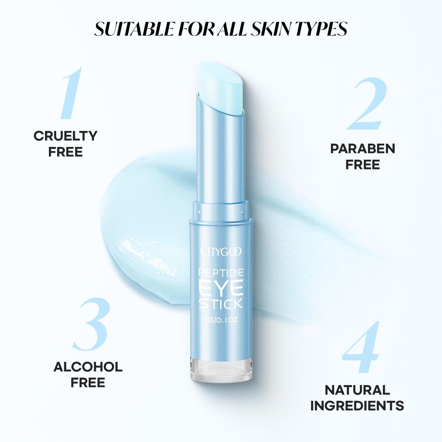 CITYGOO Retinol Eye Stick With Collagen, Hyaluronic Acid For Dark Circle, Under Eye Cream Anti Aging, For Puffiness and Bags Reduces Fine Lines
