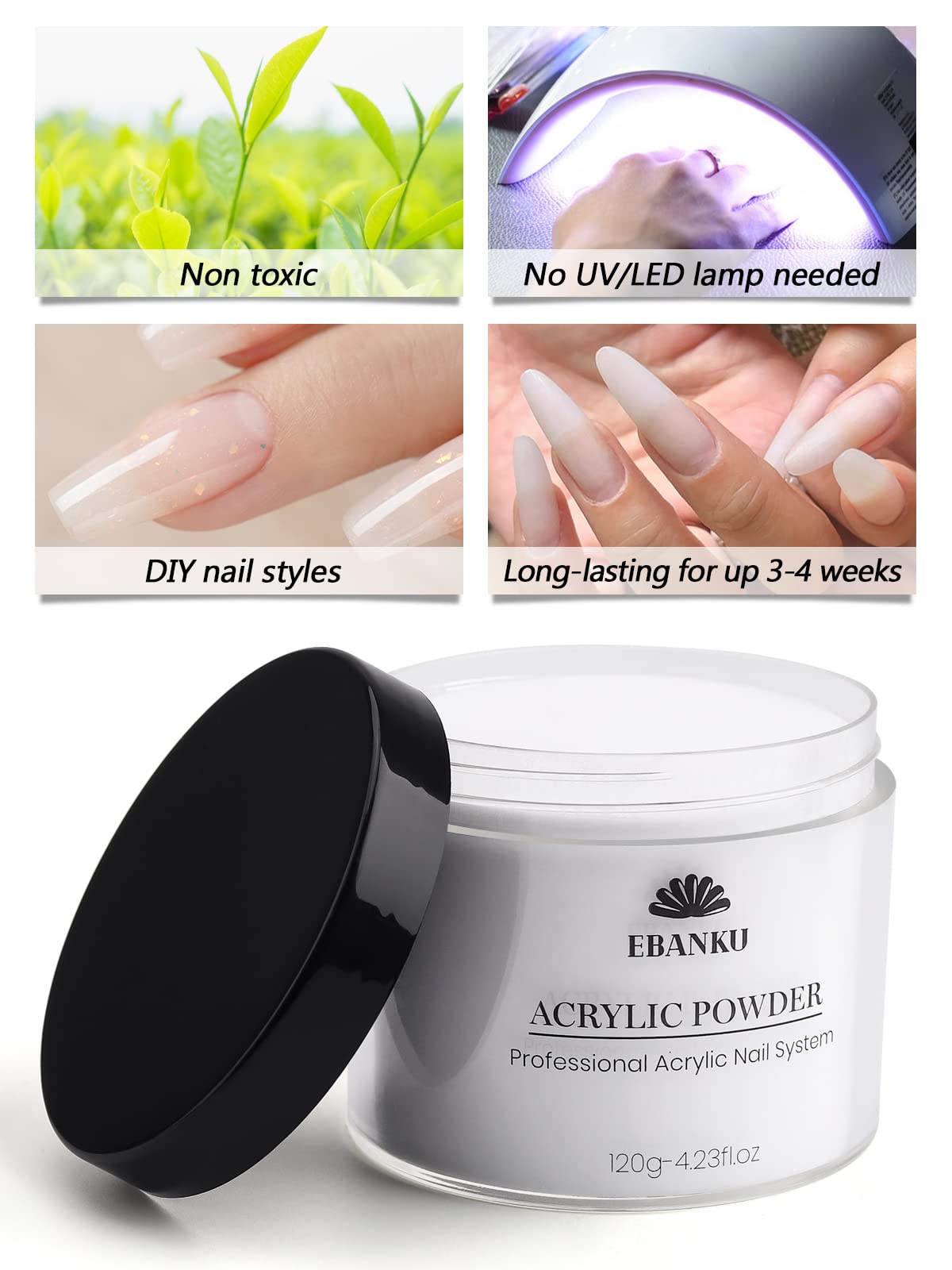50 Color Dip Powder Nail Kit with Electric Nail Drill Base & Top Coat/Activator Liquid Nail Art Manicure Salon DIY for Daily at Home Party Gifts for Women