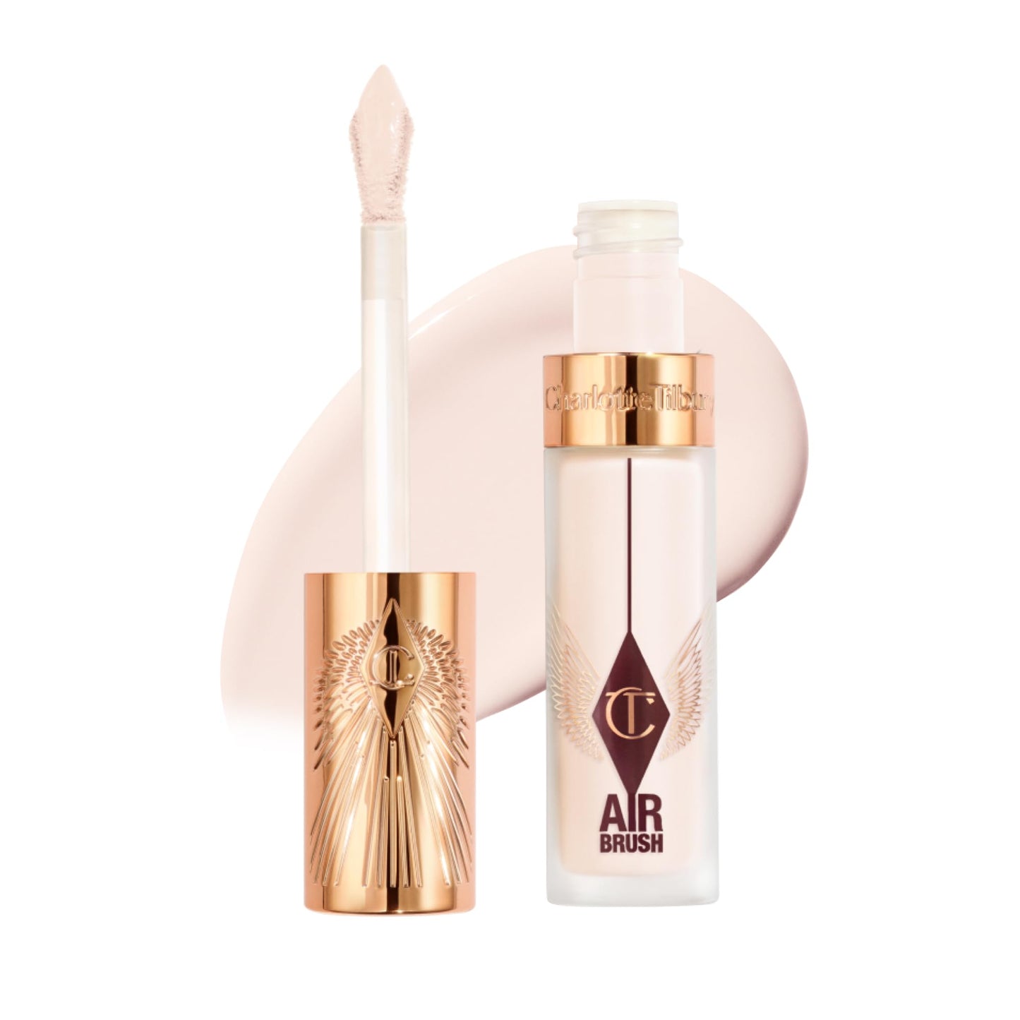 Charlotte Tilbury AIRbrush Flawless Blur Concealer - Concealer for Dark Circles, Blemishes & More - Hydrating, Full Coverage with a Natural Matte Finish - 1 Fair