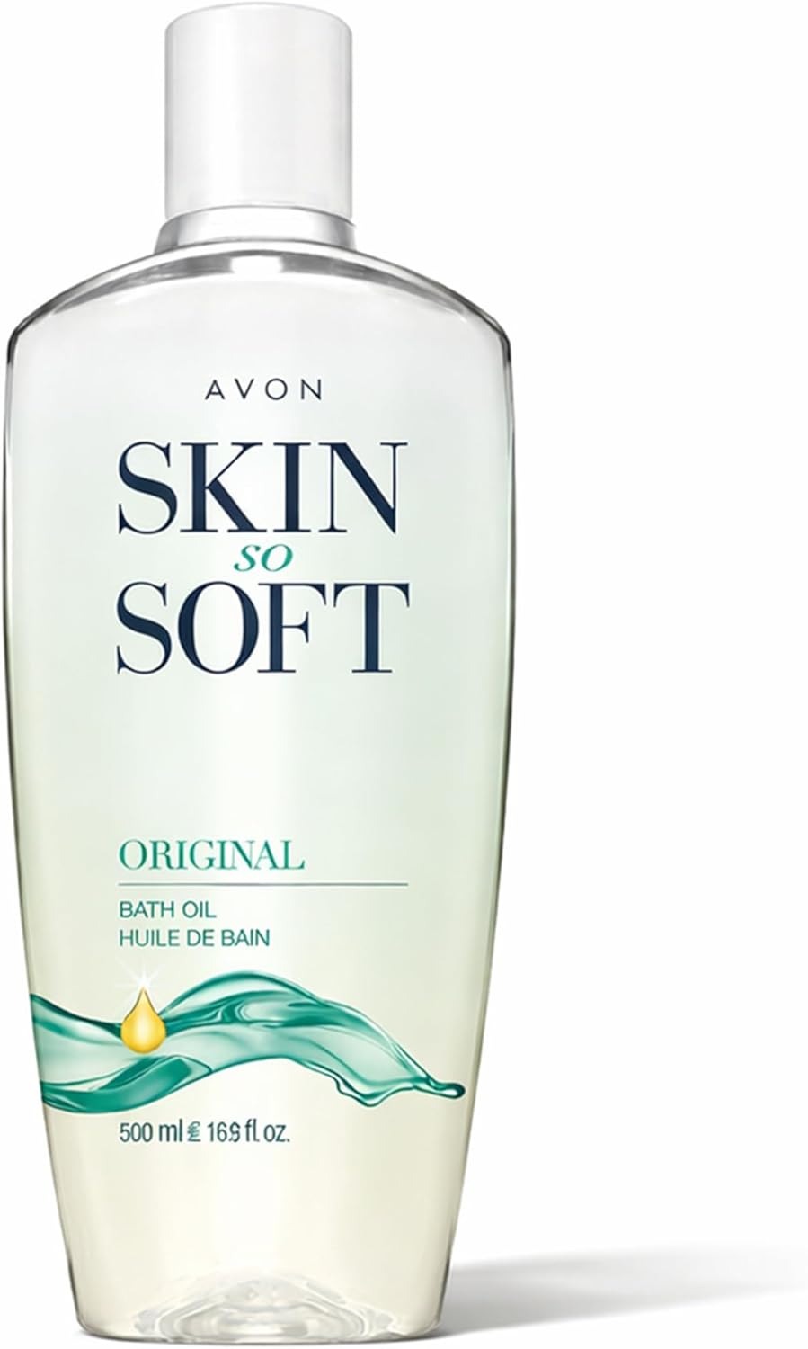 AVON Skin So Soft Original Bath Oil - Moisturizing Jojoba Oil for Dry Skin | 16.9 fl oz Hydrating Shower Oil