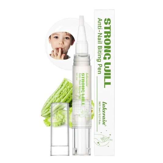 Anti-Nail Biting Pen for Kids & Adults, Bitter Taste Nail Polish, 2-in-1 Nail Hardener & Daily Nail Care, Thumb Sucking Habit Aid