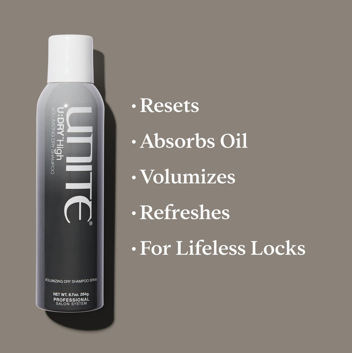 UNITE Hair – U:DRY High – Volumizing Dry Shampoo to Absorb Oil & Add Instant Volume and Texture – For Fine or Oily Hair – 6.7 Oz