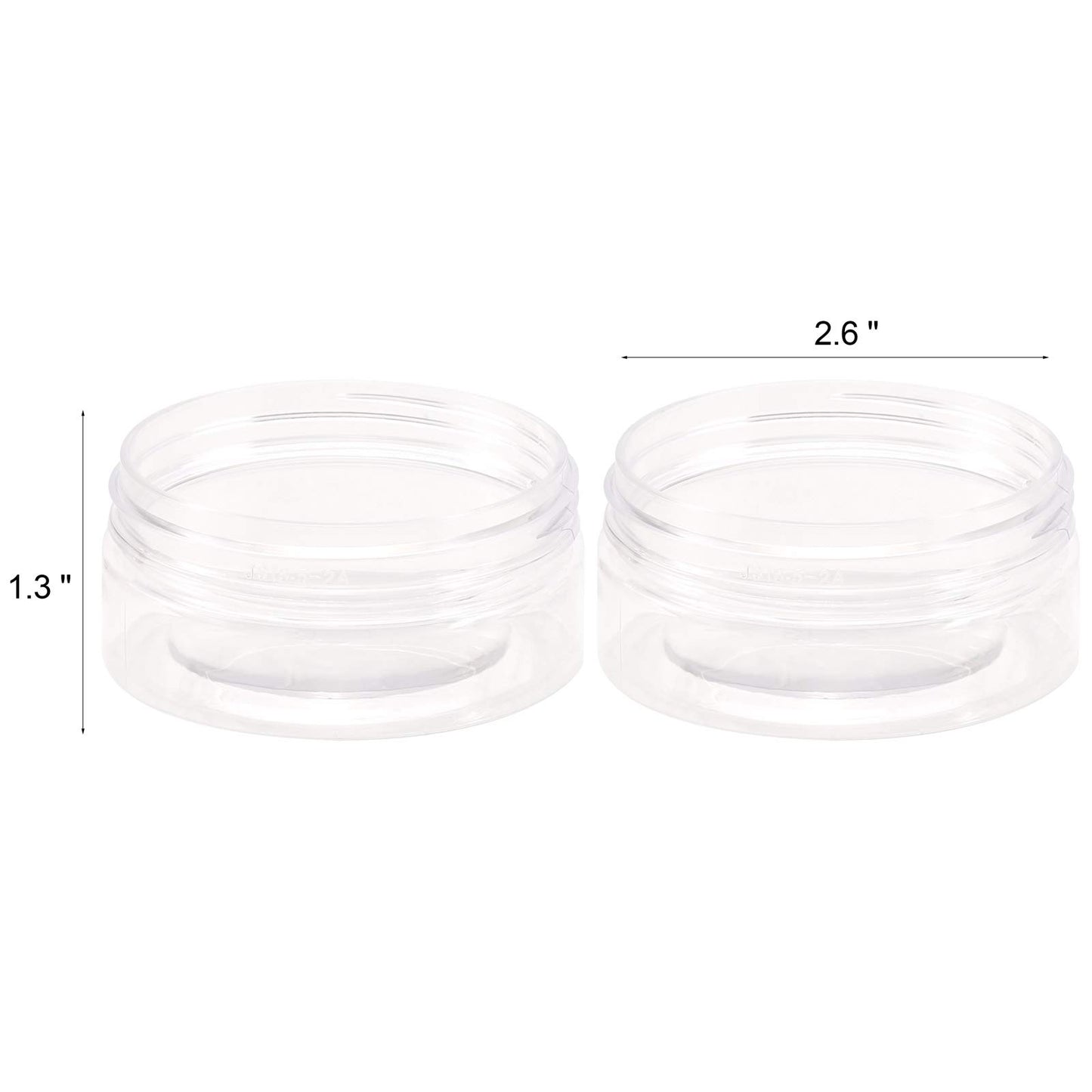 Tecbeauty 12-Pack 300ml Empty Large Refillable Clear Plastic Jars with Lids for Beauty Products, Round Containers for Slime, Cream, Multi Use, Gold