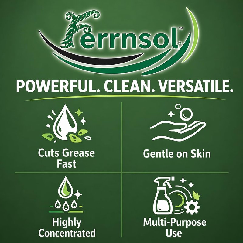 Ferrnsol AP Castile Liquid Soap (1/2-gallon) – Unscented, Fragrance-Free, Refill – Natural Multi-Purpose Soap for Home, Hands, and More – Gentle, Non-Toxic Formula – 64oz, Made in USA