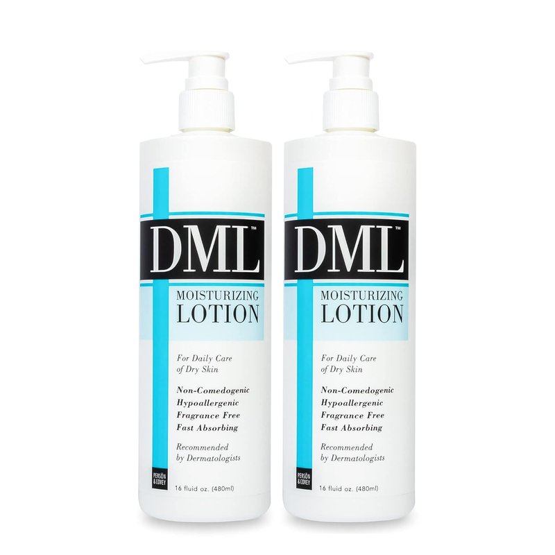 Moisturizing Lotion - Hydrating Hand & Body Lotion for Dry Skin | Unscented, Hypoallergenic, 16 oz (Pack of 2)