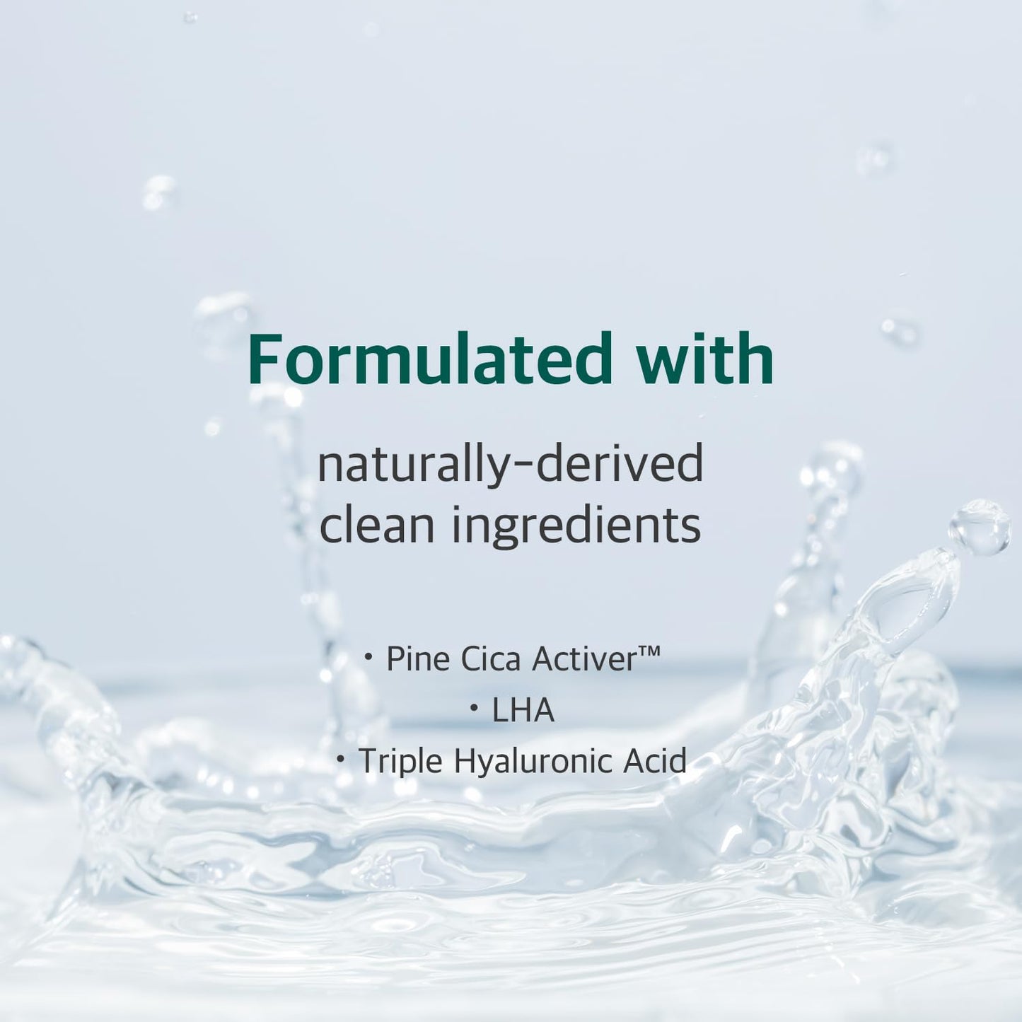 Pine Calming Cica Pads - 50pcs Soothing Toner Pads with BHA, LHA & Hyaluronic Acid | 7cm for Acne-Prone Skin