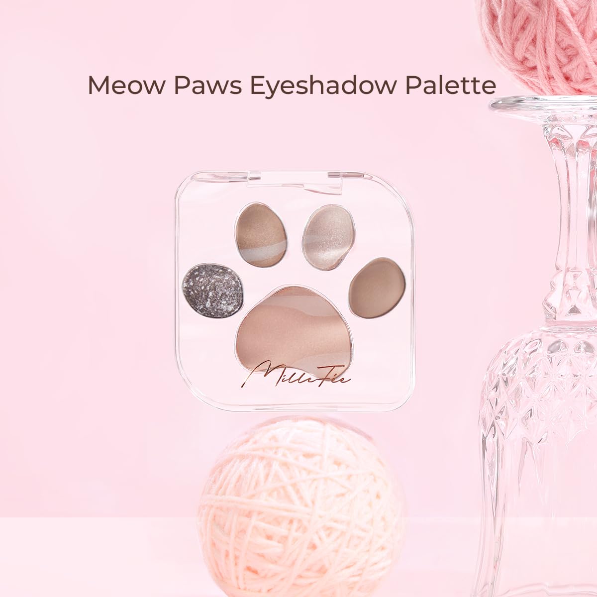MilleFée Meow Paws Shadow Palette 04 Moody, eyeshadow palette, eyeshadow for & blueeyes,smooth powder
