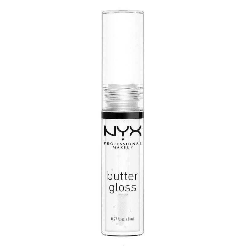 NYX Butter Gloss - Non-Sticky Clear Lip Gloss for Smooth Shine | Sugar Glass
