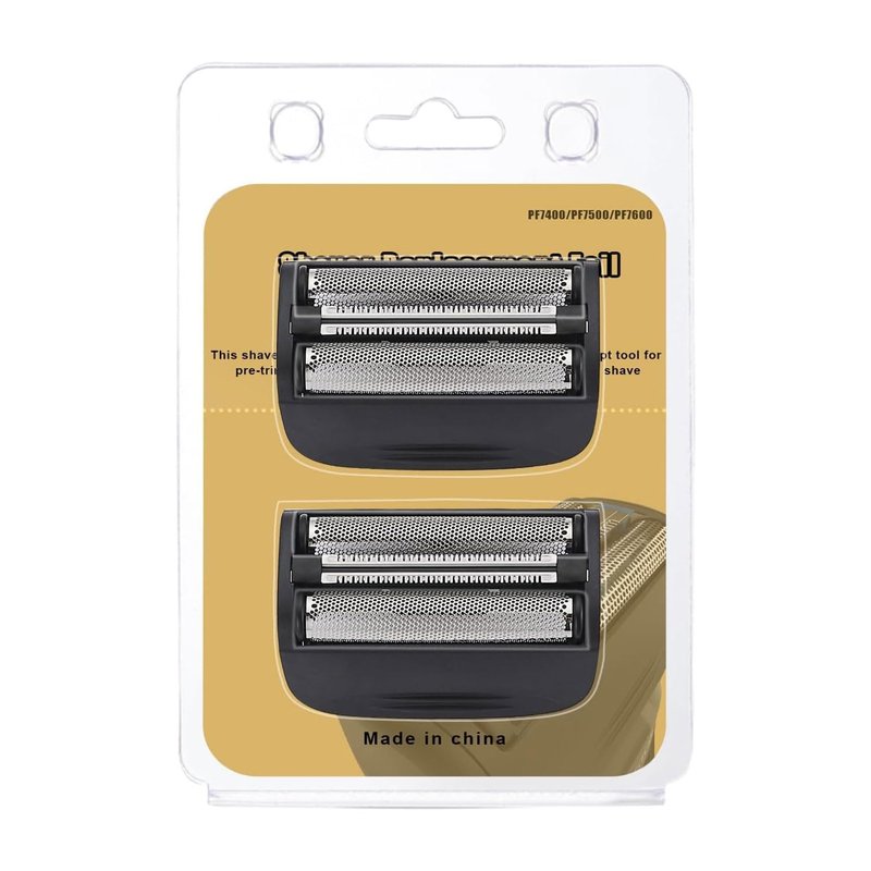 Shaver Replacement Head Compatible with Remington Foil Shaver PF7400, PF7500, and PF7600 Models (Black(2PCS))