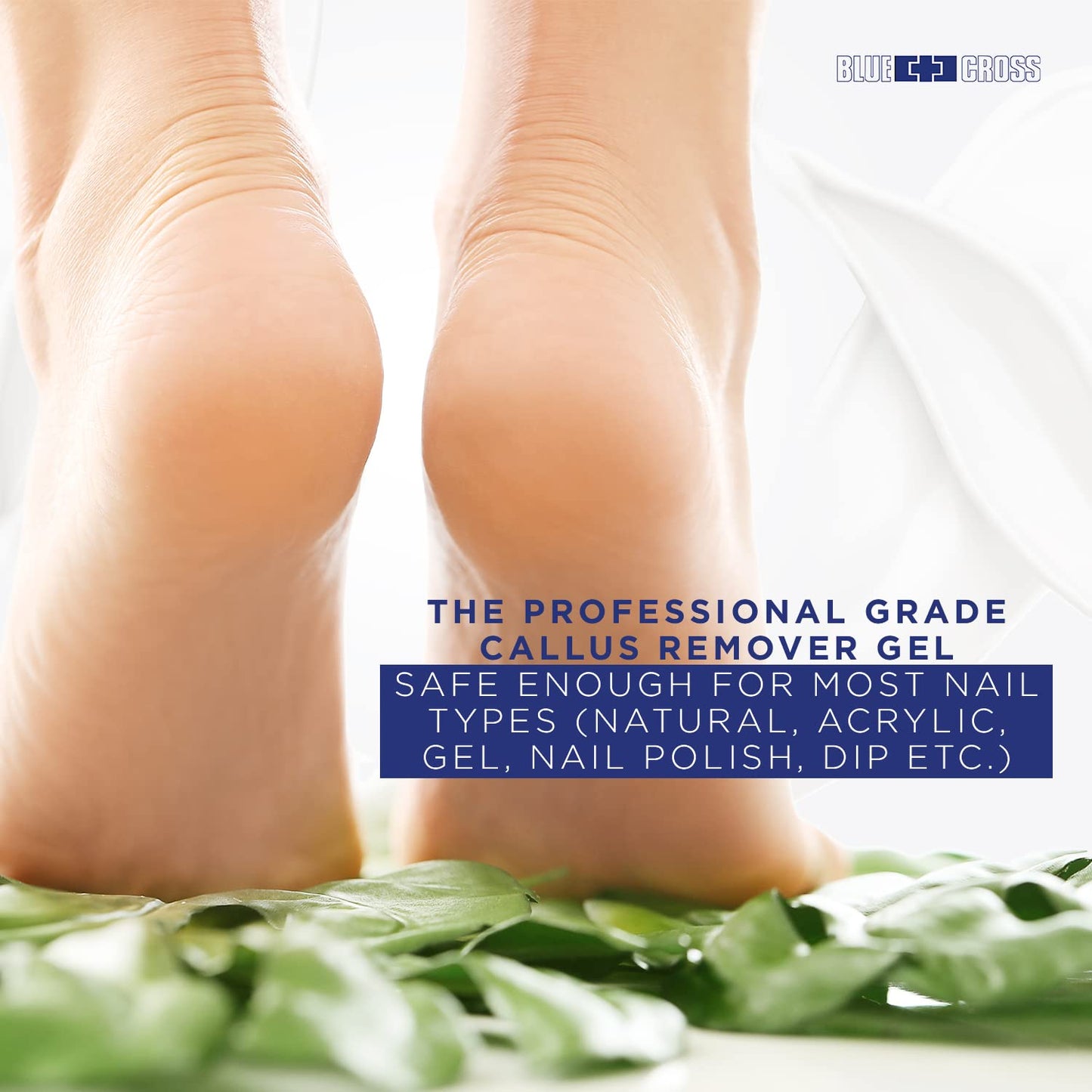Blue Cross Callus Remover Gel for Feet or Heel, Extra Strength Professional Nail Care, File, Shaver, Scrubber & Pumice Stone Alternative for At Home Manicure/Pedicure Results, 6oz