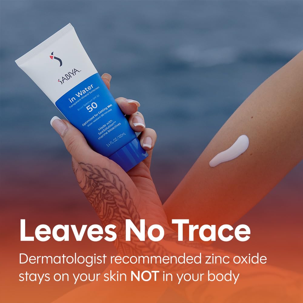 Mineral Sunscreen SPF 50 - Broad Spectrum Zinc Oxide for Face & Body | Lightweight Formula with SeaSolution™, 3.4 oz