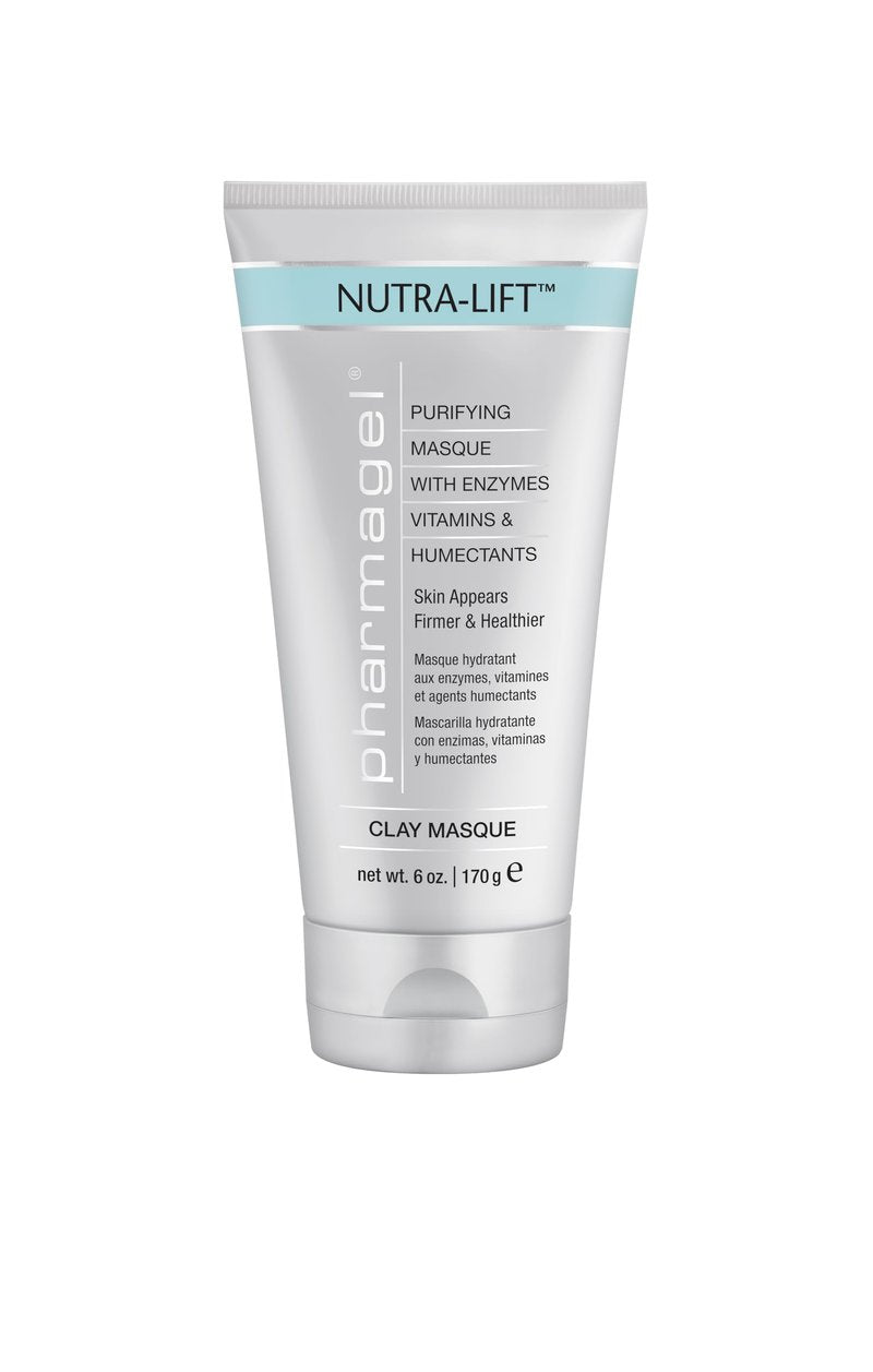 Pharmagel Nutra-Lift Facial Masque | Hydrating, Lifting, and Radiating Clay Mask | Facial Moisturizer - 6 oz.