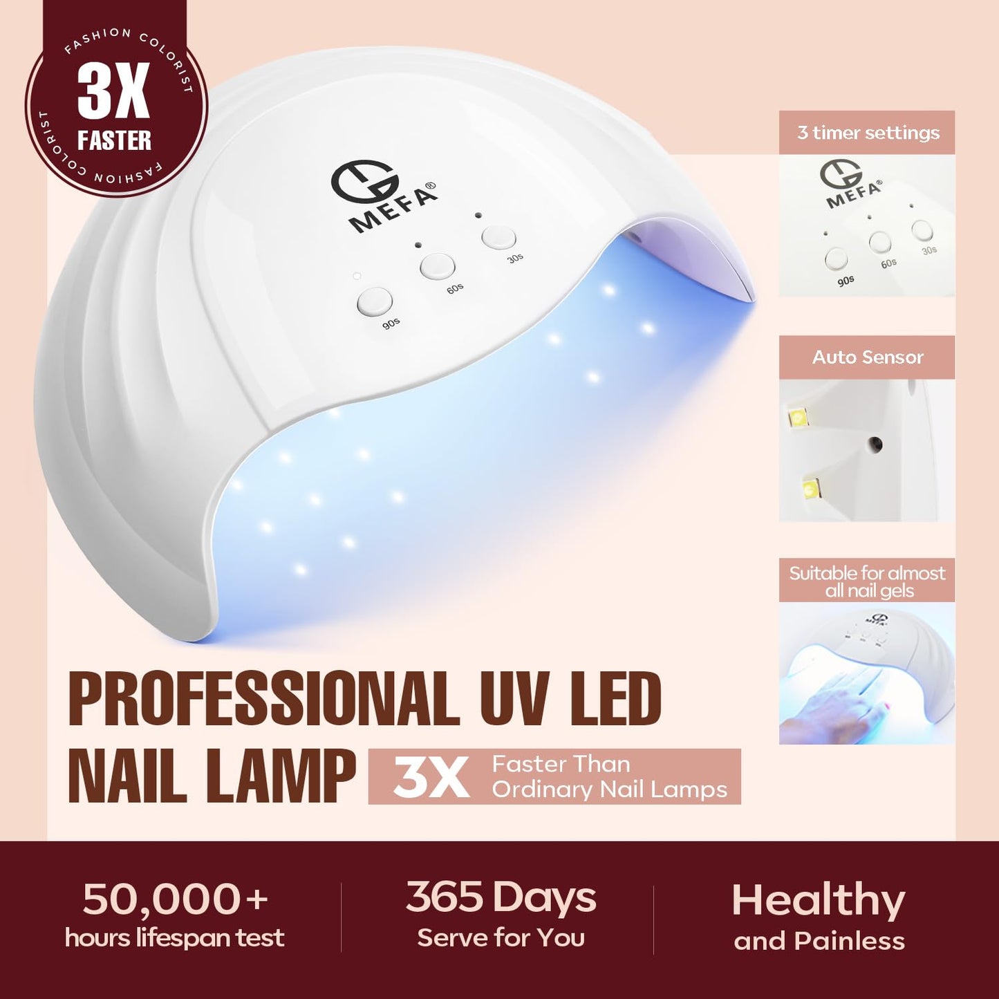 Gel Nail Polish Kit with UV Light - 42 Colors, Base & Top Coats, Nail Art Accessories | DIY Manicure Starter Set