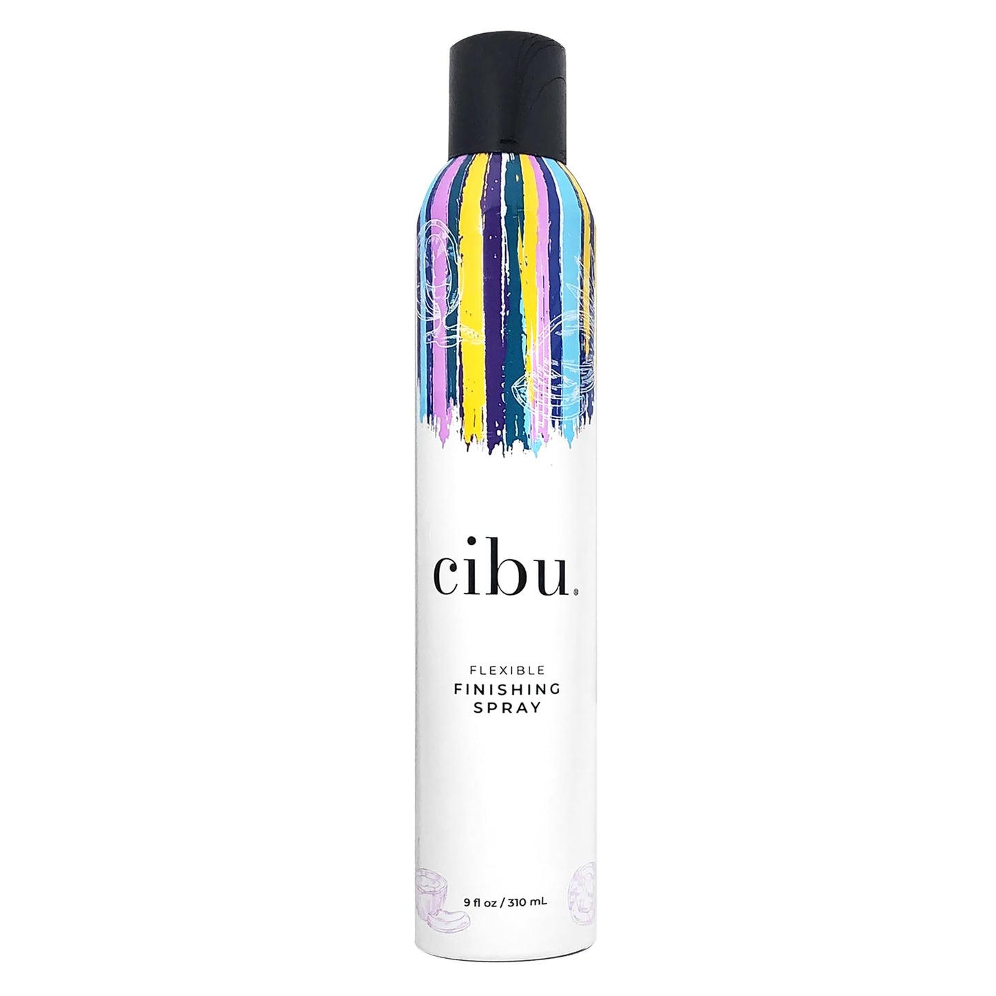 Cibu Flexible Finishing Spray - Humidity-Resistant for Shine and Protection - Long-Lasting Firm Finishing Hold Hair Spray for Heat Styling & Humidity Control w/ Argan and Coconut Oils - 8oz
