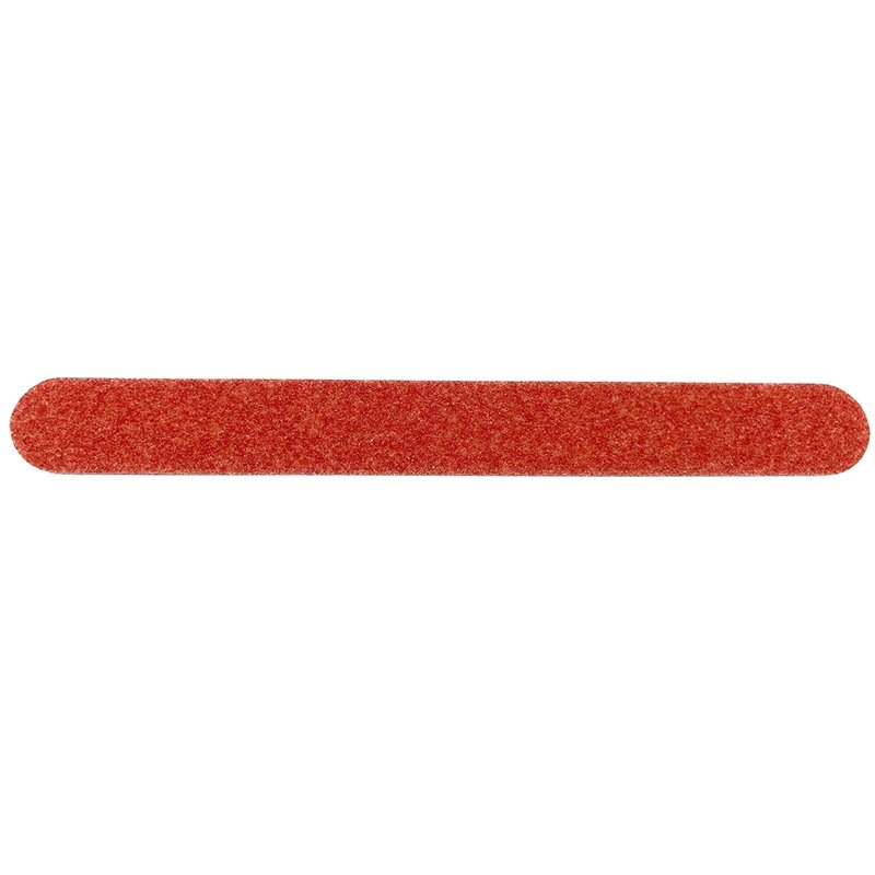 Soft Touch Nail File, Extra Coarse 80 Grit, Durable Red Mylar, for Acrylic Nails, 7 Inch - 25 Piece