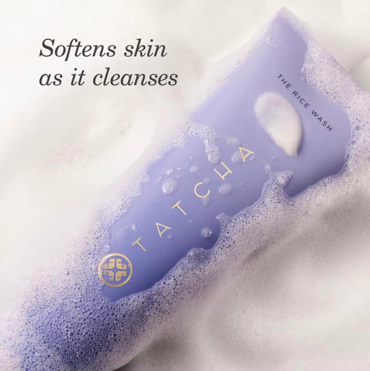 TATCHA The Rice Wash, Travel-Sized | Soft Cream Facial Cleanser - Wash Away Buildup Without Stripping Skin For A Soft, Luminous Complexion | 50 ml/ 1.7 fl. oz.