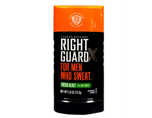 Right Guard Xtreme Defense 5 Anti-Perspirant & Deodorant, Fresh Blast 2.6 Oz (Packs of 5)