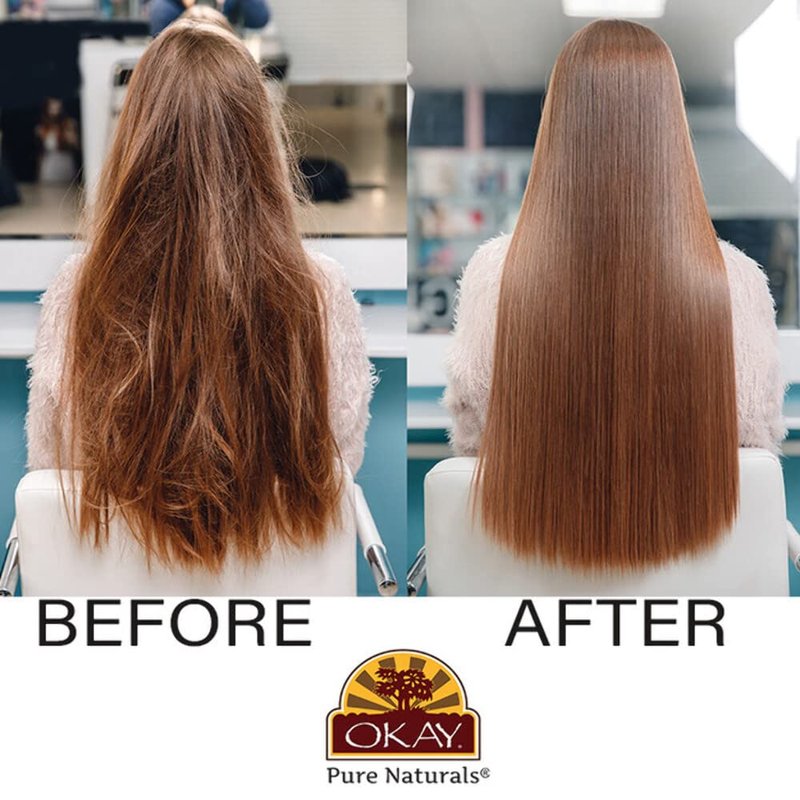 OKAY | Honey Leave-In Deep Conditioner | For All Hair Types & Textures | Hydrate, Smooth & Strengthen | With Shea Butter, Almond & Avocado | Free of Parabens, Silicones, Sulfates | 8 oz