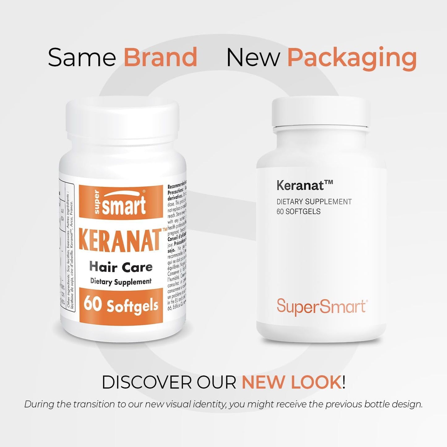 Keranat Hair Supplement - Advanced Biotin Formula for Volume & Growth - Non-GMO Gluten-Free | 60 Softgels