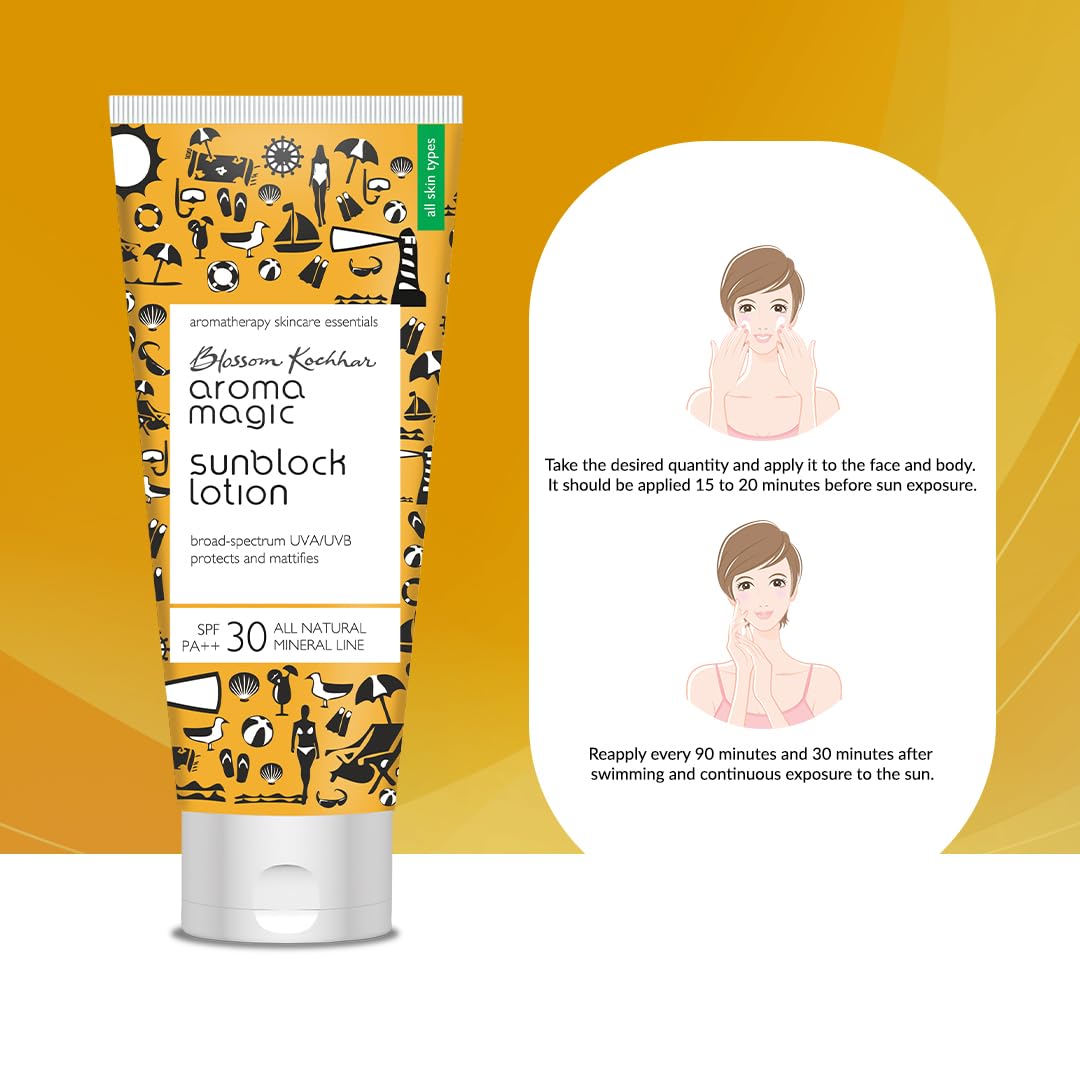 Aroma Magic SPF 30 Sunscreen Lotion - Broad Spectrum UVA/UVB Protection | Non-Nano Zinc Oxide | 3.38 Fl Oz
