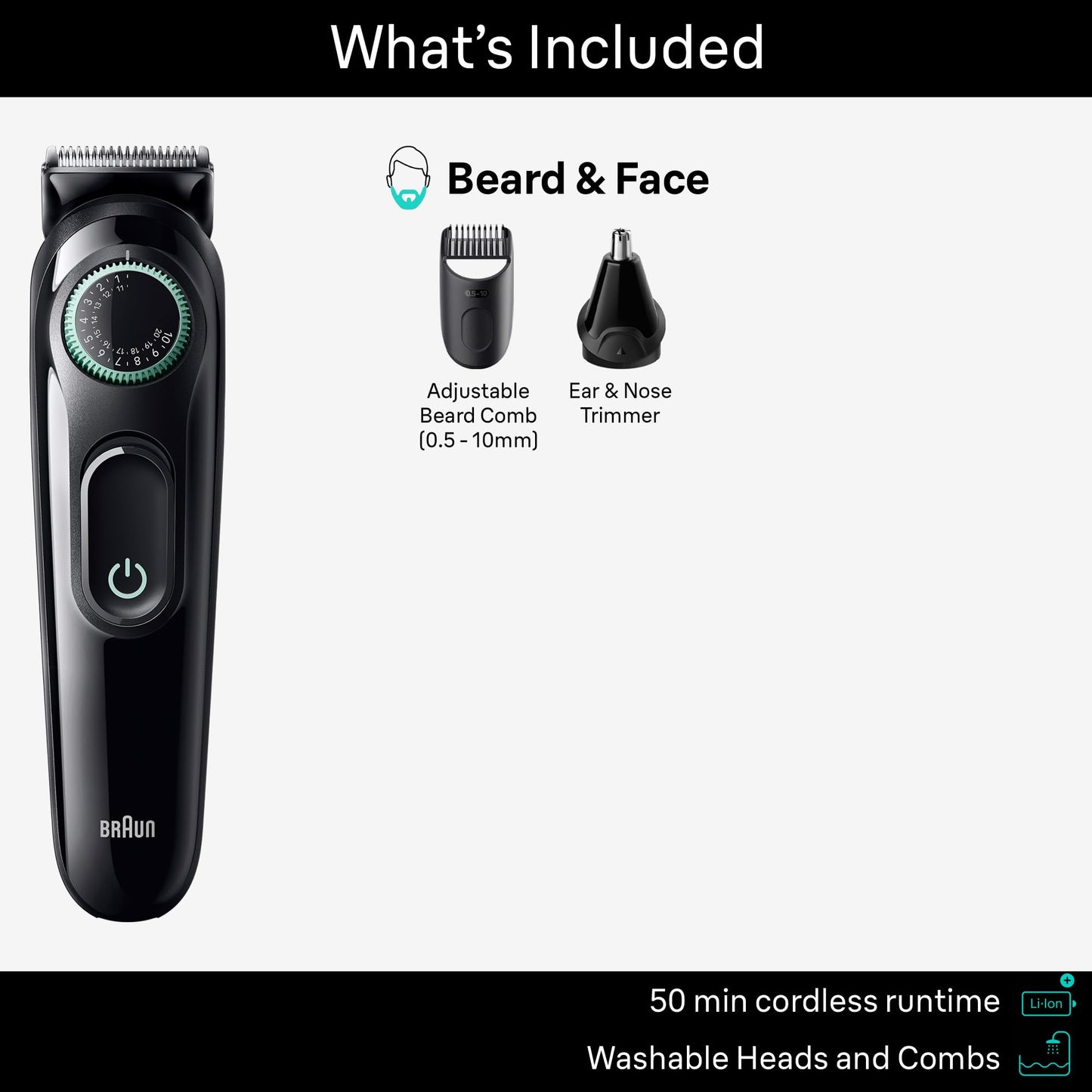Braun Series 3 Shaver Battery Powered Cordless Malehair Trimmer