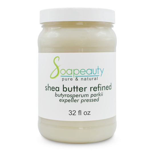 Soapeauty 100% Pure Refined African Shea Butter - Expeller Pressed, Odorless - Pure Moisturizer for Skin & Hair - Ethically Sourced from Ghana | 32 oz