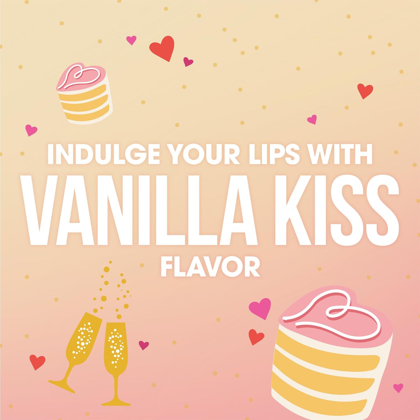 ChapStick Party Favors, Toast to Love Lip Balm Packs (30 Sticks), Sweet Vanilla Kiss, Small Gifts for Bridal Shower & Engagement Parties, 0.15 Oz Ea