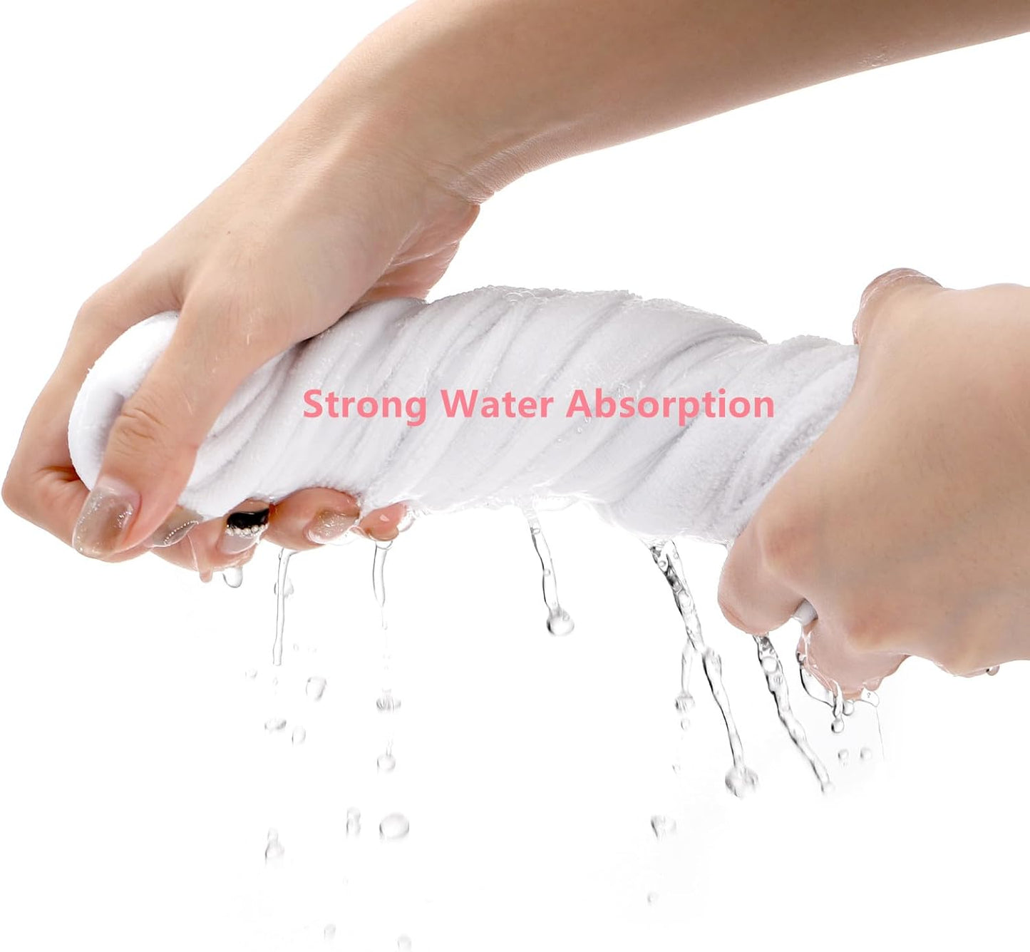 Facial Towels for Estheticians - Soft Microfiber U-Shaped Spa Towels | 6 Pack, White