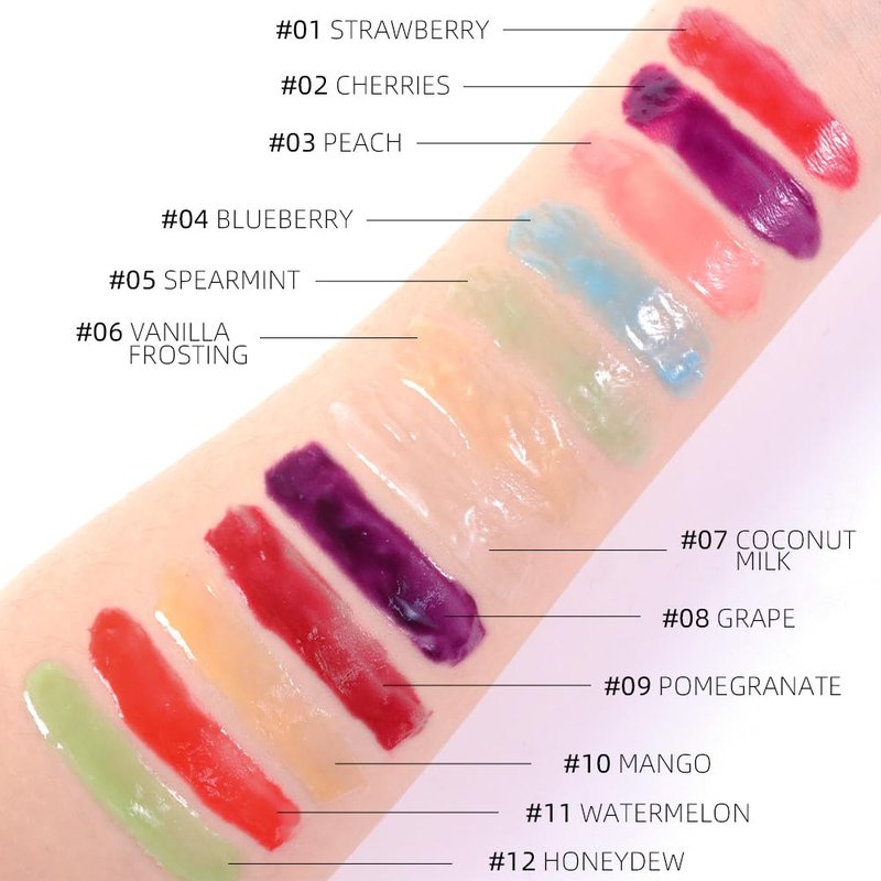 Blueberry Tinted Lip Balm - Nourishing Moisturizer for Dry Lips | Hydrating, Lightweight Gloss, 04#