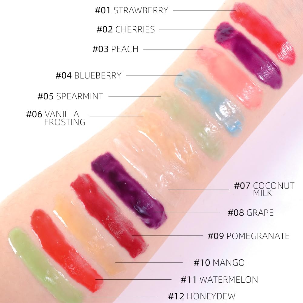 evpct Nourishing Moisturizing Tinted Lip Balm for A Sheer Tint of Color, Softens Smooths Hydrates Moisturizes Lightweight, Lip Care Gloss Plumper Stain for Women Dry & Chapped Lips, VANILLA FROSTING