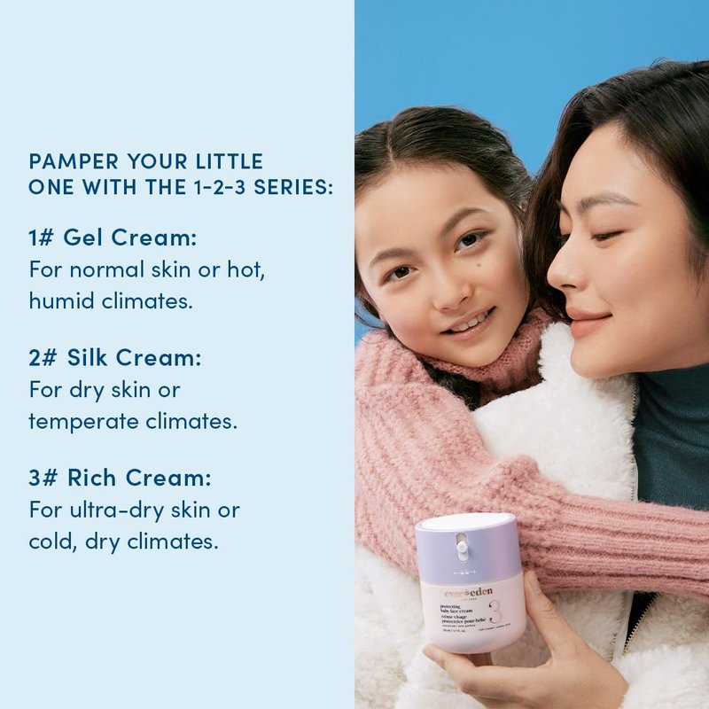 Evereden Baby Face Cream - Rich Moisturizer for Ultra-Dry Skin | 1.7 fl. oz. - Squalane & Ceramide - Vegan & Fragrance-Free