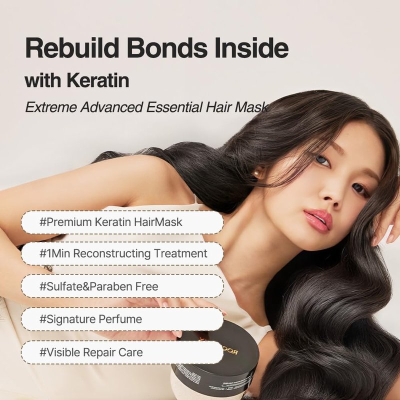 Extreme Advance Hair Pack - Korean Treatment for Damaged Hair | Hydrating Repair Mask with Protein & Keratin (8.45 fl oz)