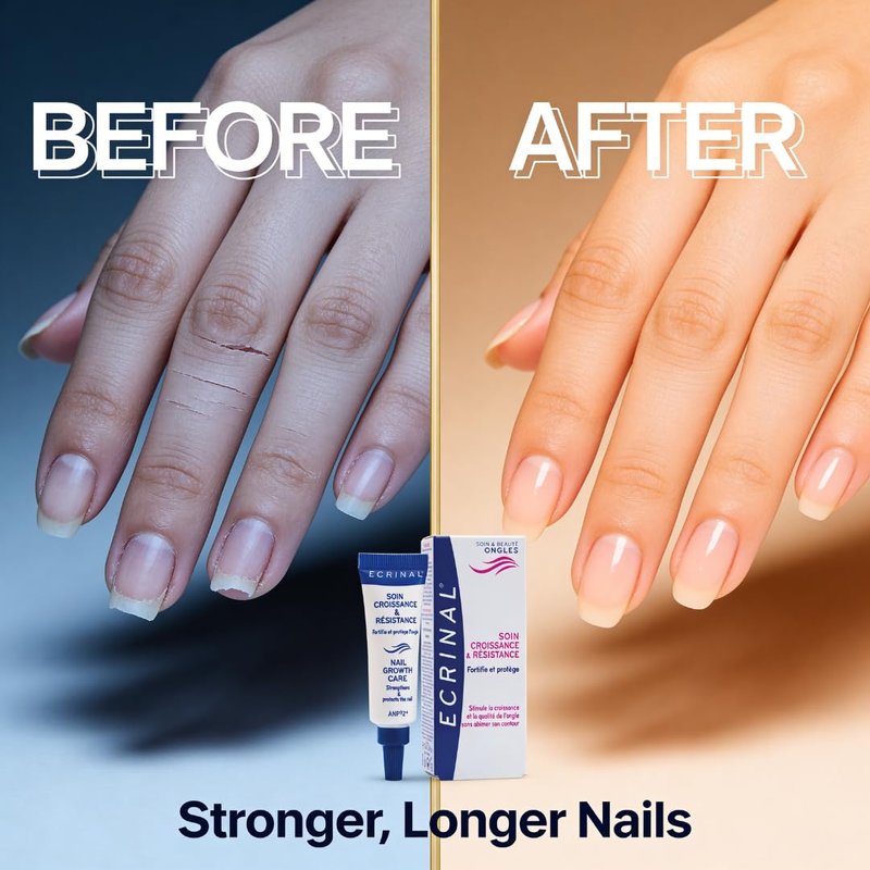 Ecrinal Nail Growth Serum - Naturally Strengthen & Repair Nails | 10 ml for Healthy Growth