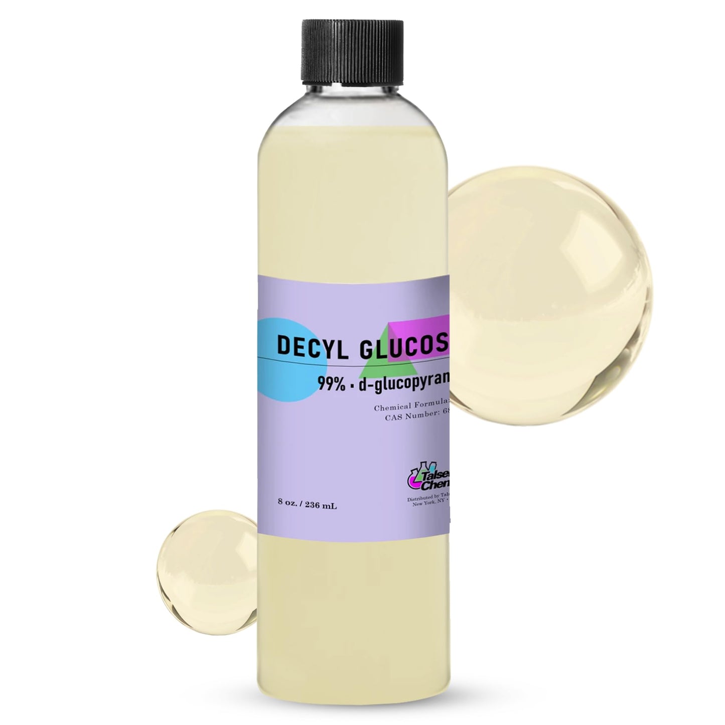 Talsen Chemicals Decyl Glucoside Organic 946 mL / 32 Oz Mild Non-Ionic Surfactant - Plant Based Gentle Cleansing & Foaming Agent for DIY Cosmetics Skincare & Haircare, Versatile Emulsifying Agent