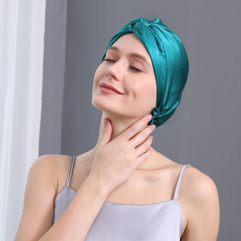 DAISYSILK 100% Pure Mulberry Silk Hair Bonnet | Luxurious Sleep Hair Wrap for Women