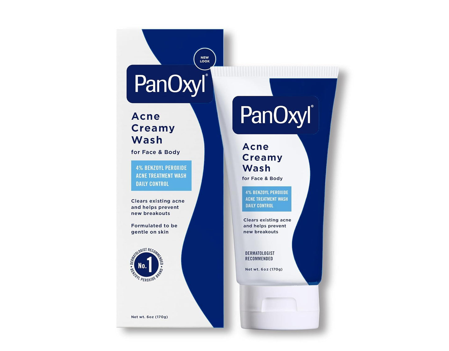 PanOxyl Creamy Acne Wash, 6 oz (3 Pack)