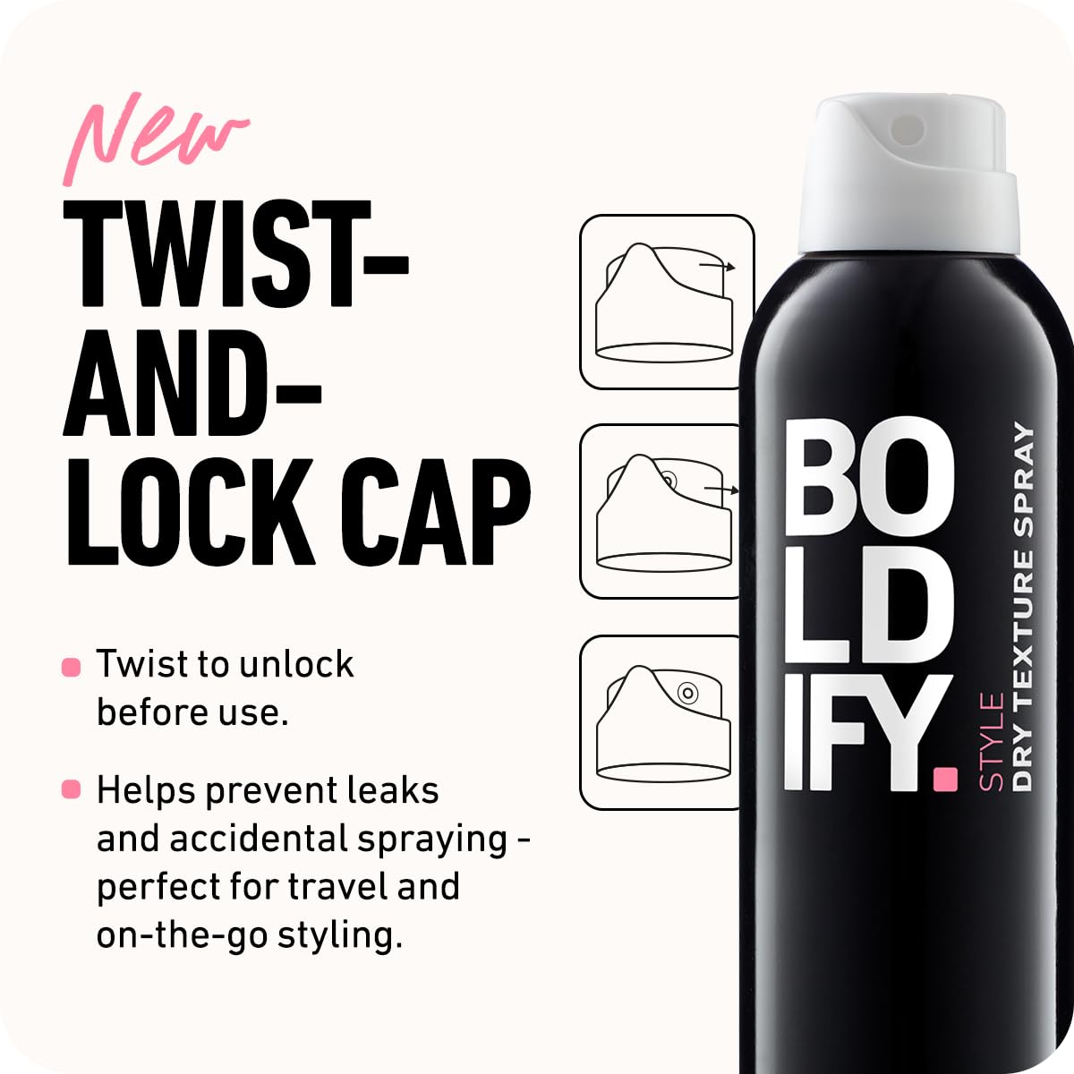 Boldify Dry Texture Spray - Hair Volumizer and Texturizing Spray for Fine Hair - Stylist Recommended Volume Products for Women & Men