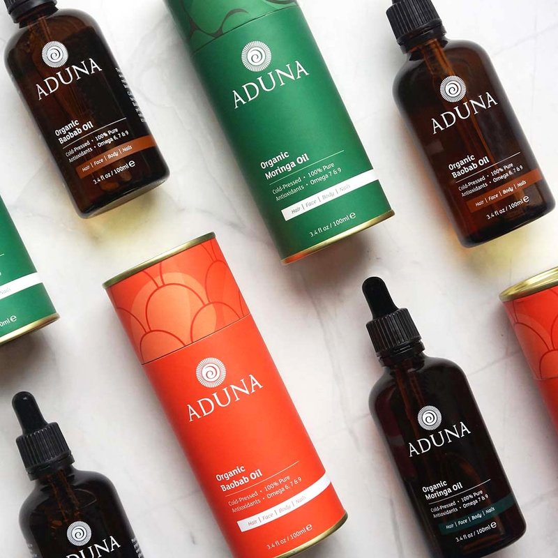 Aduna Organic Moringa Oil - 100% Natural Cold-Pressed Moisturizer for Skin, Hair & Nails | Lightweight & Fast-Absorbing | 100ml